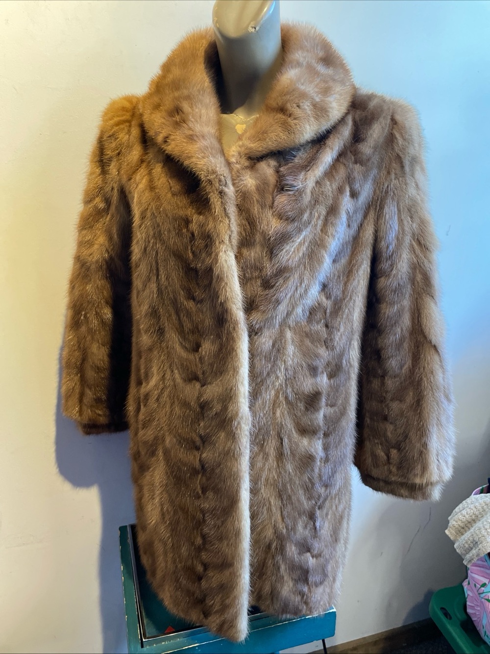 Scotia Furs vintage coat silver mink